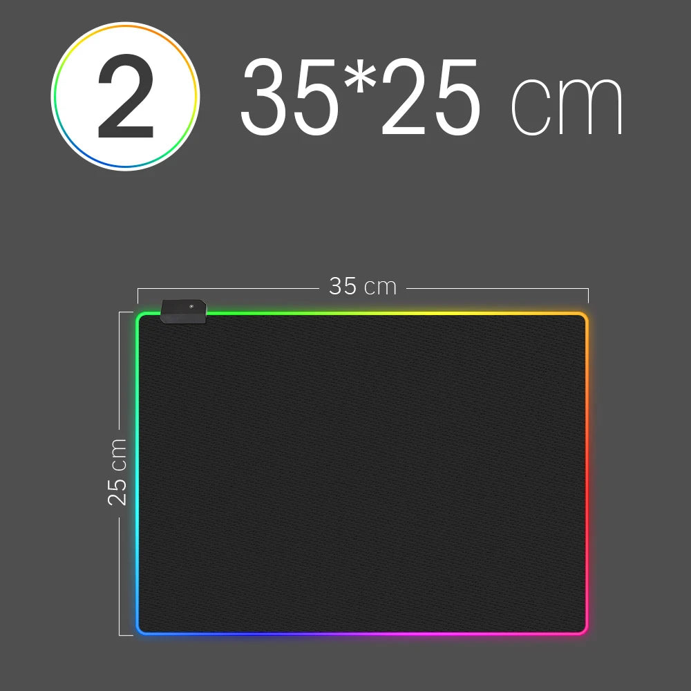 Waterproof LED Gamer Mouse/Keyboard Pad