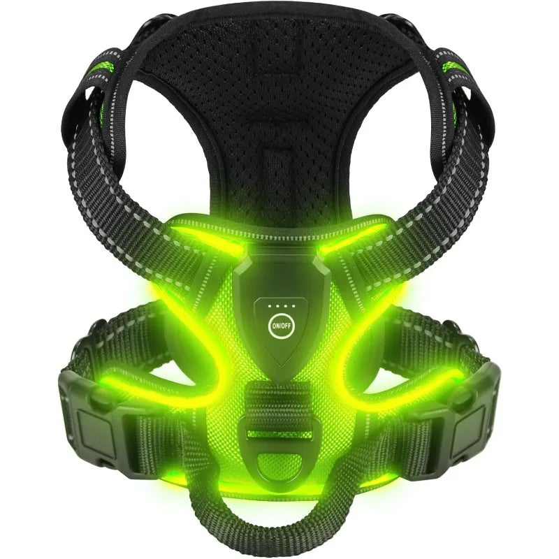 LED Glowing Luminous Rechargeable Cat/Dog Harnesses