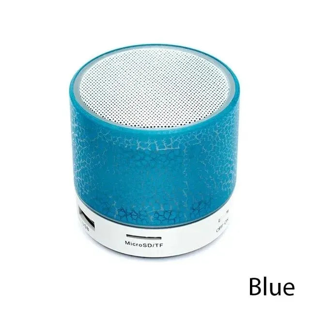 Mini Bluetooth Portable Audio A9 with LED crack design