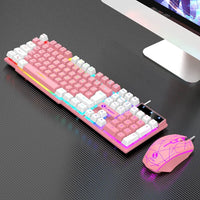Wired RGB Computer Gaming Keyboard And Mouse USB set