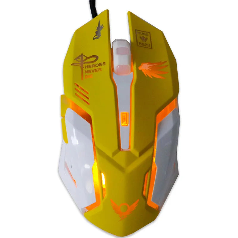 Pink 2400DPI USB Wired Diva Gaming Mouse