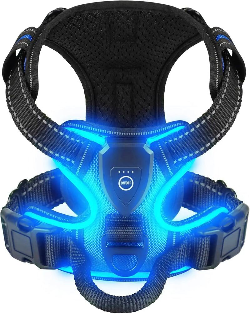 LED Glowing Luminous Rechargeable Cat/Dog Harnesses